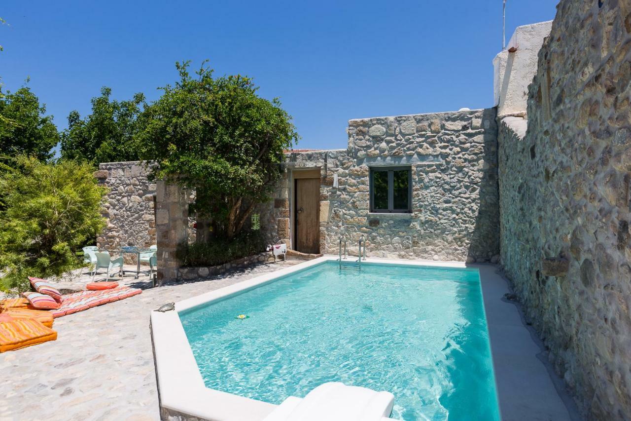 Muazzo Creta Stone House, Nature Escape With Pool, By Thinkvilla Pigí Exterior foto
